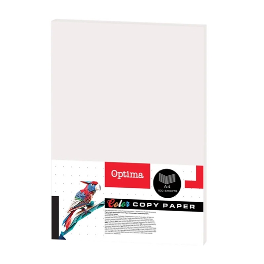 Fotokopirni papir u boji Optima A4, bijela, 100 listova