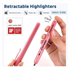 Marker Writech Fluo Click, plavi