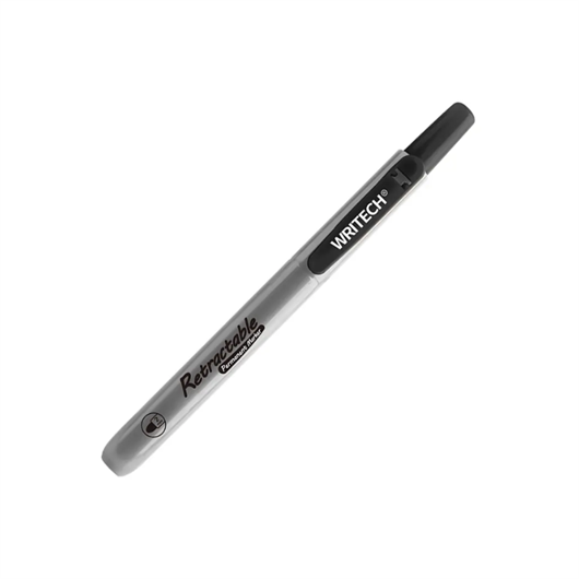 Permanentni marker Writech Retractable click, crni