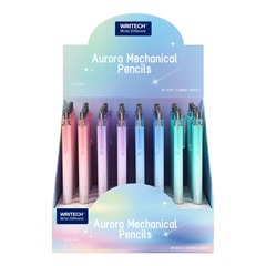 Tehnička olovka Writech Aurora Pastel, 0,5 mm, kompletan stalak, 40 komada