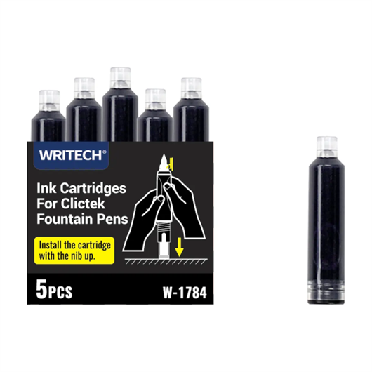 Refil patrona Writech, crna, 5 komada