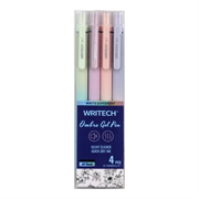 Gel olovka Writech Ombre Pastel, 4 komada
