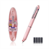 Nalivpero Writech Retractable Click + 5 refil patrona, ružičasto