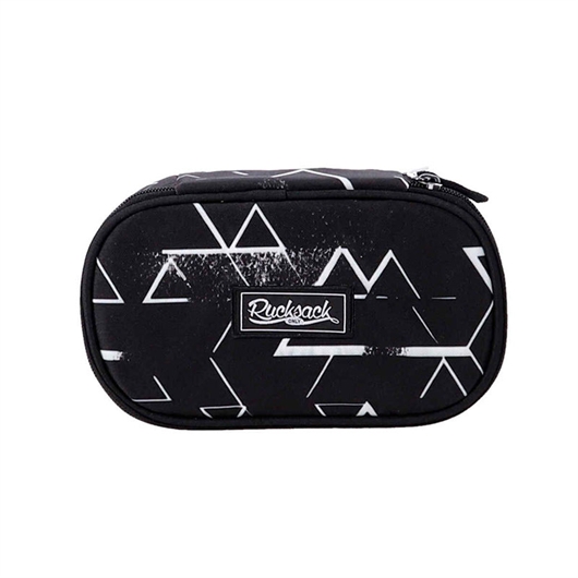 Ovalna pernica Rucksack Only Jumbo Black Lines