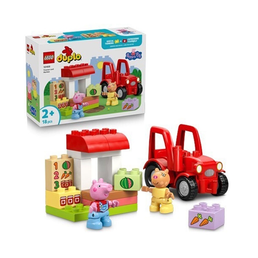 LEGO DUPLO Peppa Pig: Traktor i tržnica