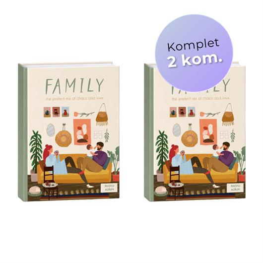 Poklon paket najljepših uspomena Creative Everyday Family, 2x foto album, 402 slike