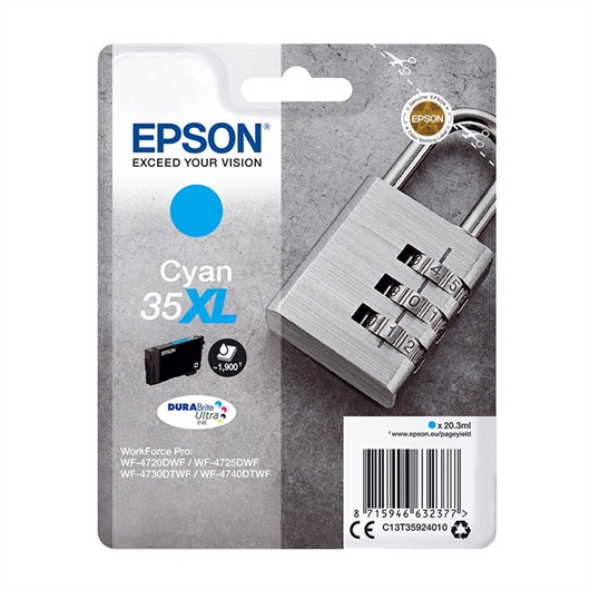 Tinta Epson 35XL (C13T35924010) (plava), original