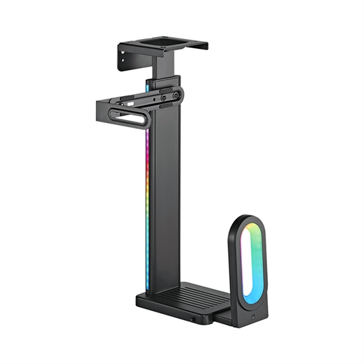 Nosač kućišta računala UltraDesk FLANK, RGB osvjetljenje
