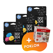 Komplet tinta HP N9K05AE nr.304 (boja), original, 3 komada + GRATIS POKLON