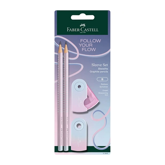 Komplet Faber-Castell Grip Sleeve Blushing Sky (4-dijelni)