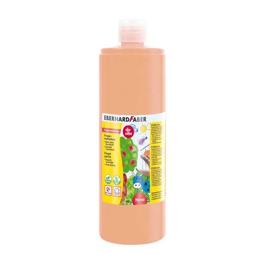 Boja za prste Eberhard Faber, svijetlo kožna, 740 ml