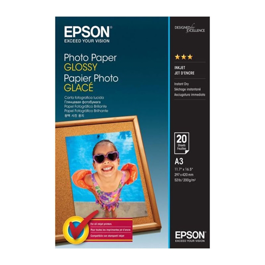 Foto papir Epson C13S042536 (gloss), A3, 20 listova, 200 grama