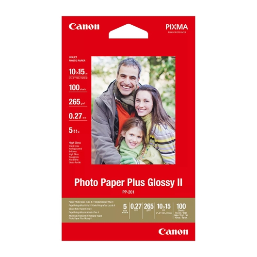 Foto papir Canon PP-201s (high gloss), 10 x 15 cm, 100 listova, 265 grama