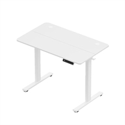Električni podizni stol VonHaus s USB-C punjenjem (100 x 60 cm), mat bijela, bijela baza