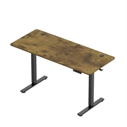 Električni podizni stol VonHaus s USB-C punjenjem (140 x 60 cm), orahovo drvo, crna baza