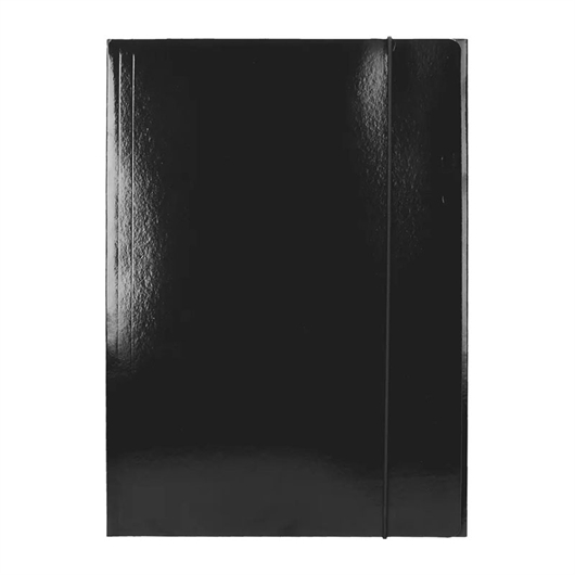 Mapa s gumicom A4 Optima, 400 g, crna