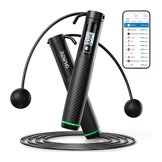 Brezžična preskakovalna vrvica z nasadkom Renpho Smart Jump Rope