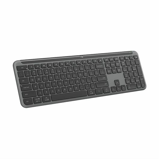 Tipkovnica Logitech Signature Slim K950, HR gravura, bežična, grafitna
