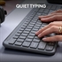 Tipkovnica Logitech Signature Slim K950, HR gravura, bežična, grafitna