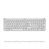 Tipkovnica Logitech Signature Slim K950, HR gravura, bežična, bijela