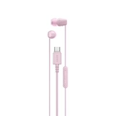 Ušesne slušalke Sony IER-EX15C, USB-C, žičane, ružičaste