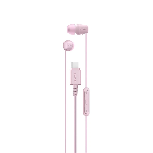 Ušesne slušalke Sony IER-EX15C, USB-C, žičane, ružičaste