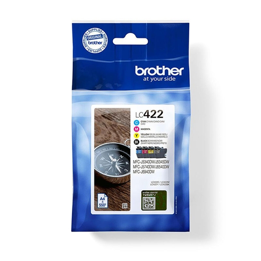 Komplet tinta Brother LC422 (BK/C/M/Y), original
