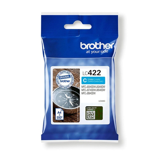 Tinta Brother LC-422 C (plava), original